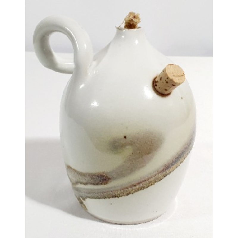 Keramiek olielampje, gesigneerd